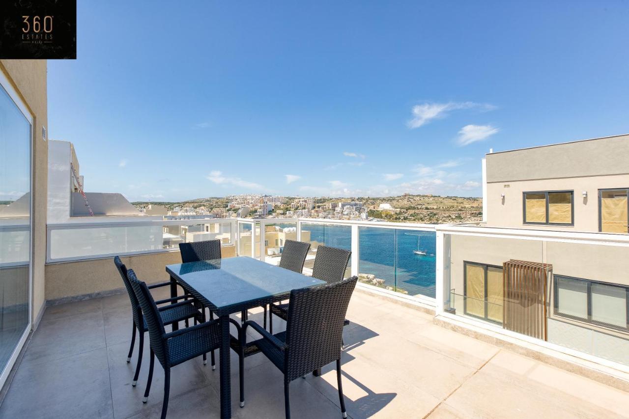 Lux Sea Front Penthouse With Breathtaking Views In St Pauls By 360 Estates Apartment St. Paul's Bay Ngoại thất bức ảnh